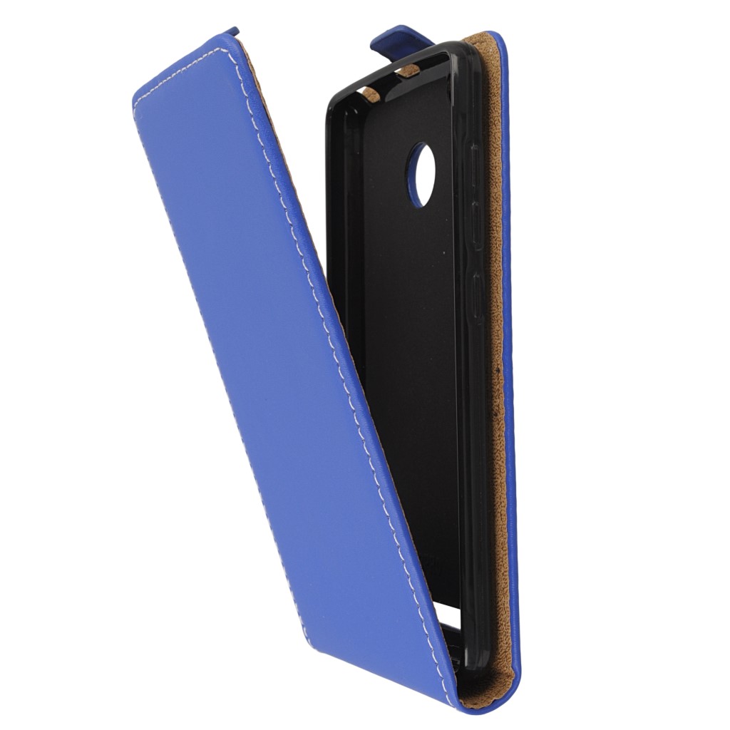 Pokrowiec z klapk na magnes Prestige Slim Flexi niebieski Xiaomi Redmi 3s / 7
