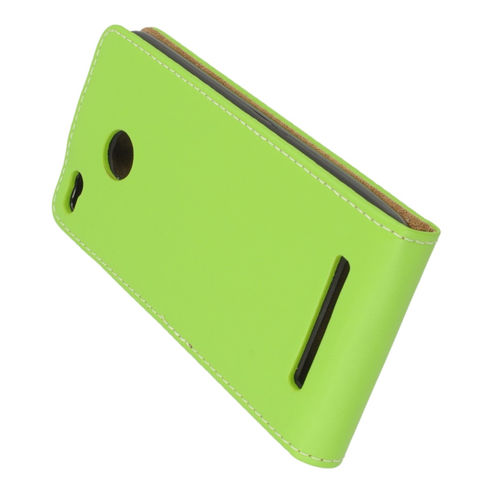 Pokrowiec z klapk na magnes Prestige Slim Flexi zielony Xiaomi Redmi 3 Pro / 5