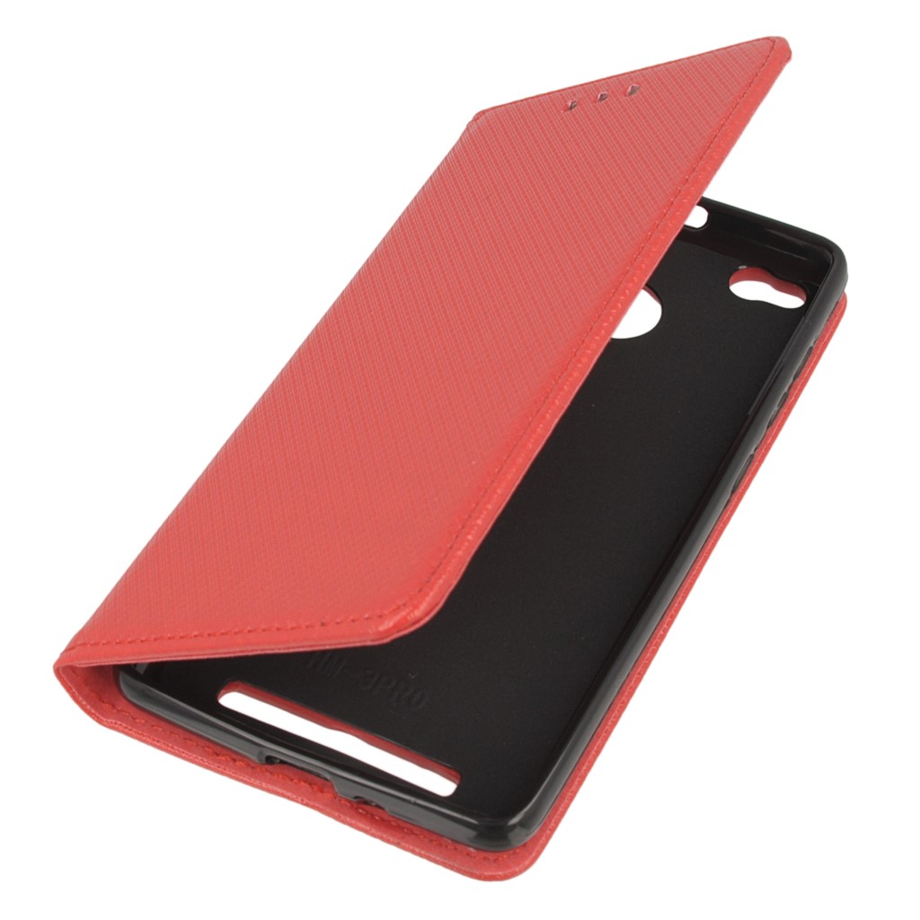 Pokrowiec etui z klapk Magnet Book czerwone Xiaomi Redmi 3s