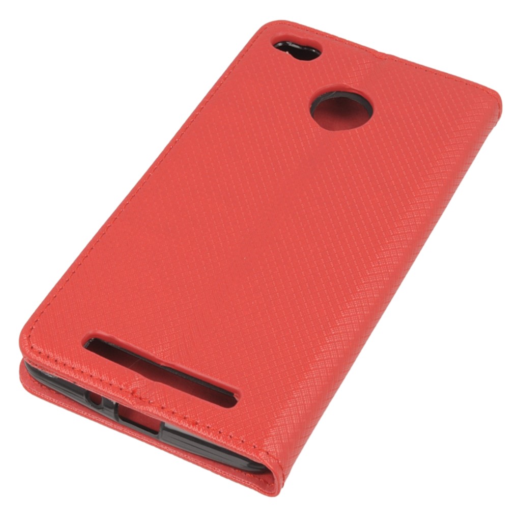 Pokrowiec etui z klapk Magnet Book czerwone Xiaomi Redmi 3 Pro / 3