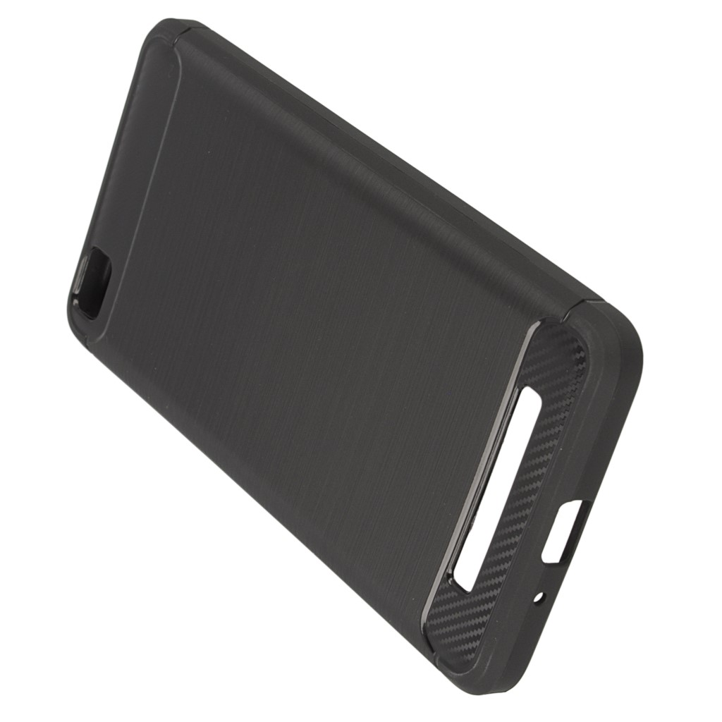 Pokrowiec etui pancerne Karbon Case czarne Xiaomi Redmi 4A / 5