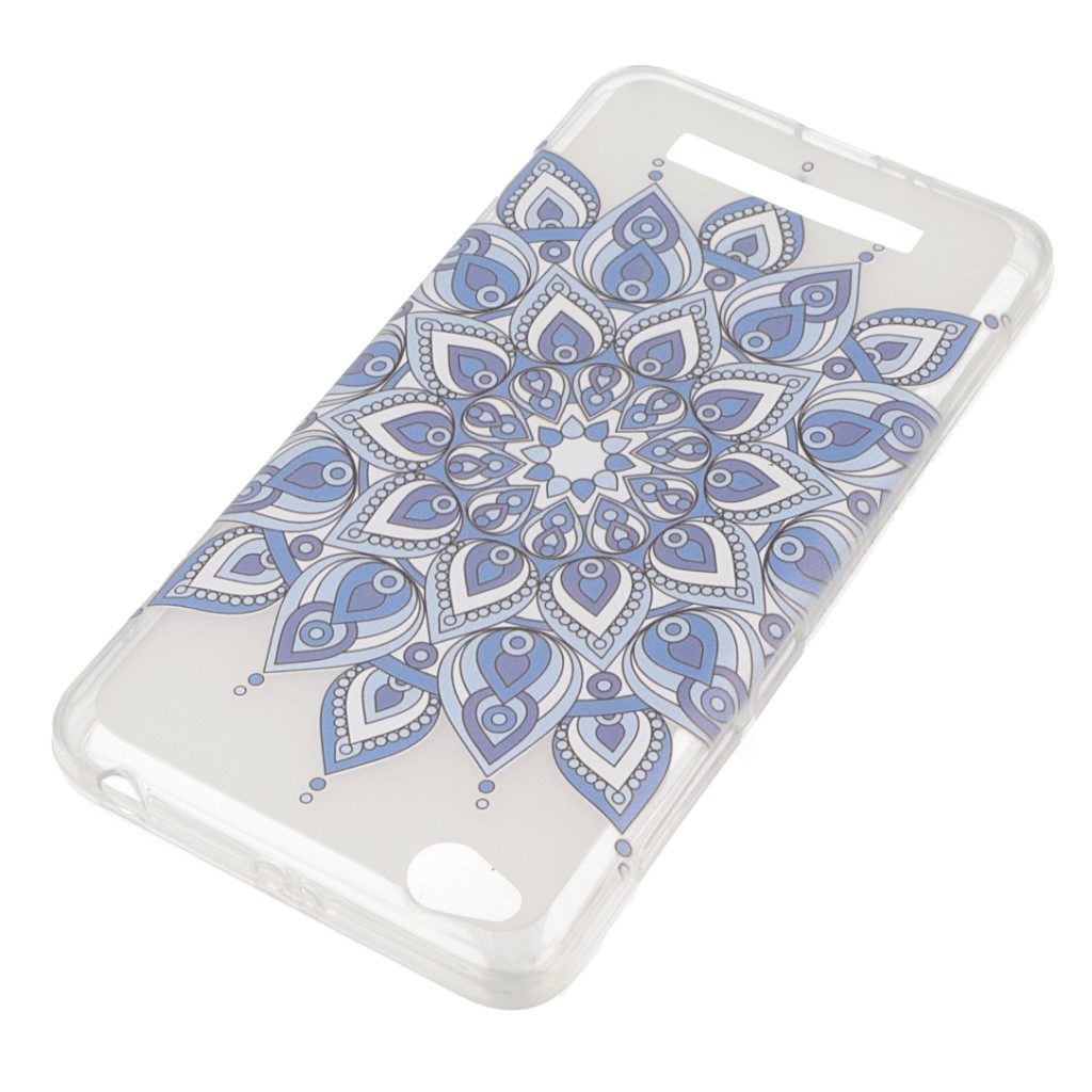 Pokrowiec etui silikonowe wzr Kwiat Mandala niebieski Xiaomi Redmi 4A / 2