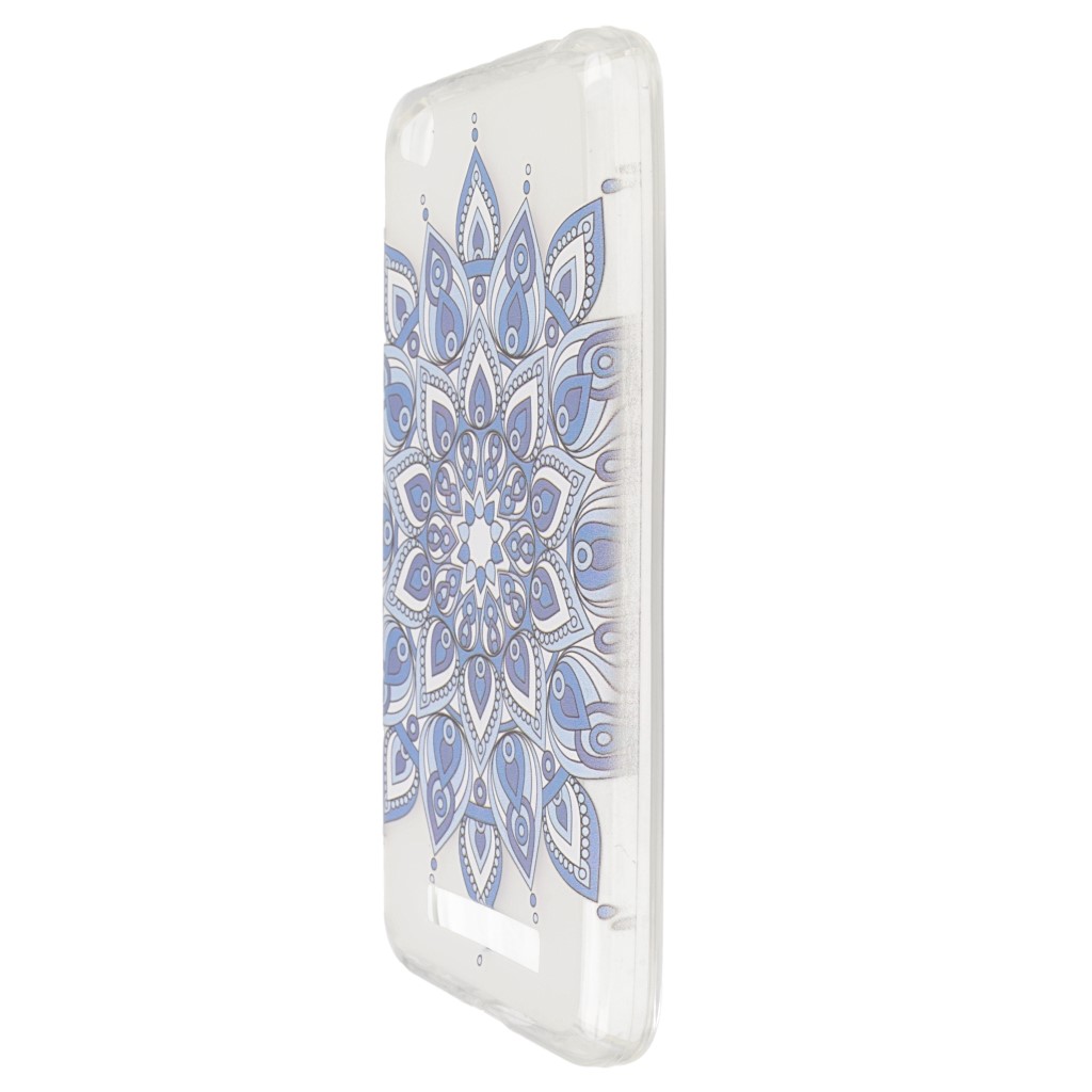 Pokrowiec etui silikonowe wzr Kwiat Mandala niebieski Xiaomi Redmi 4A / 6