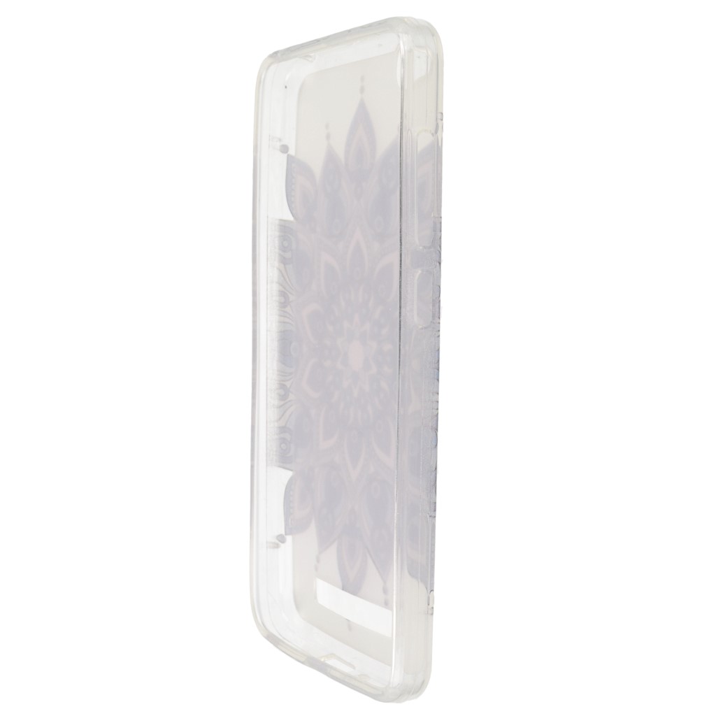Pokrowiec etui silikonowe wzr Kwiat Mandala niebieski Xiaomi Redmi 4A / 7