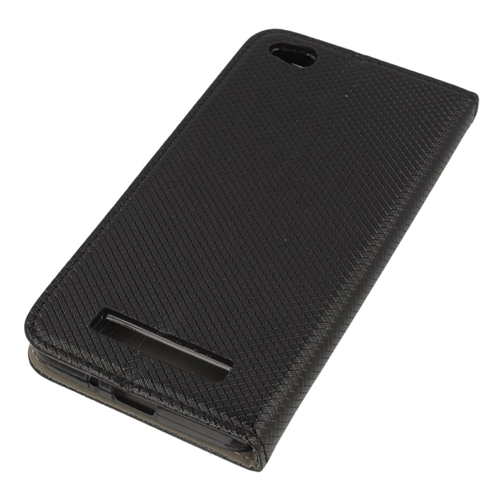 Pokrowiec etui z klapk Magnet Book czarne Xiaomi Redmi 4A / 3
