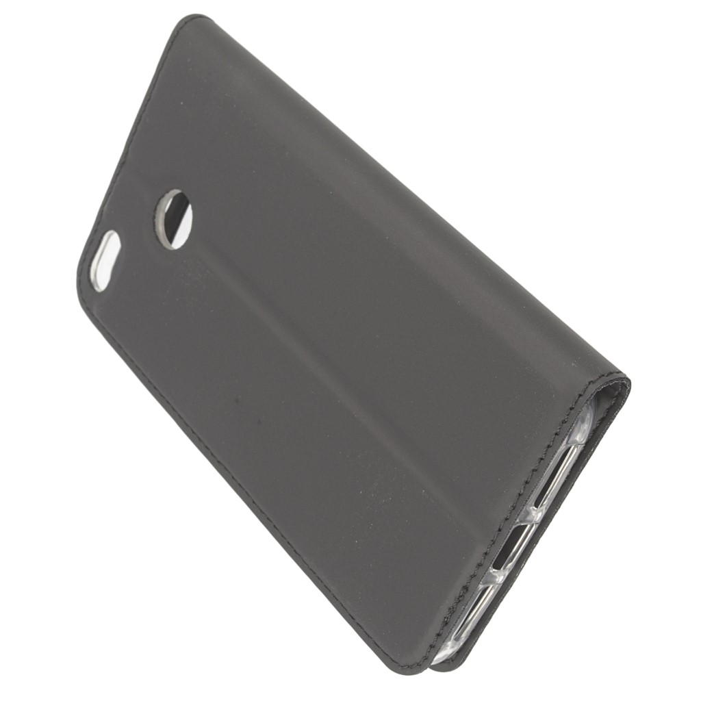 Pokrowiec etui Smart Look Cover z okienkiem czarne Xiaomi Redmi 4X / 3