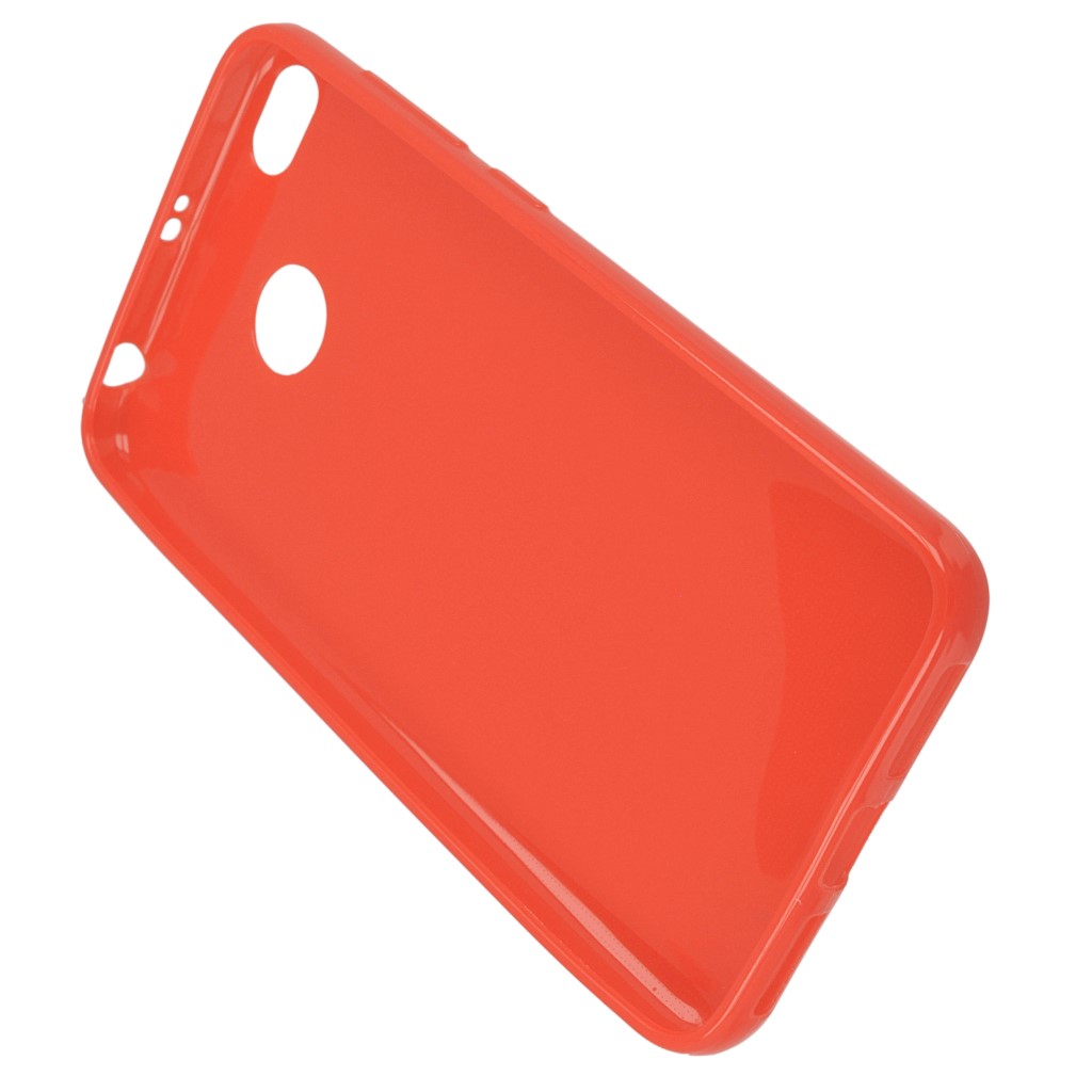 Pokrowiec silikonowe etui BACK CASE czerwone Xiaomi Redmi 4X / 3