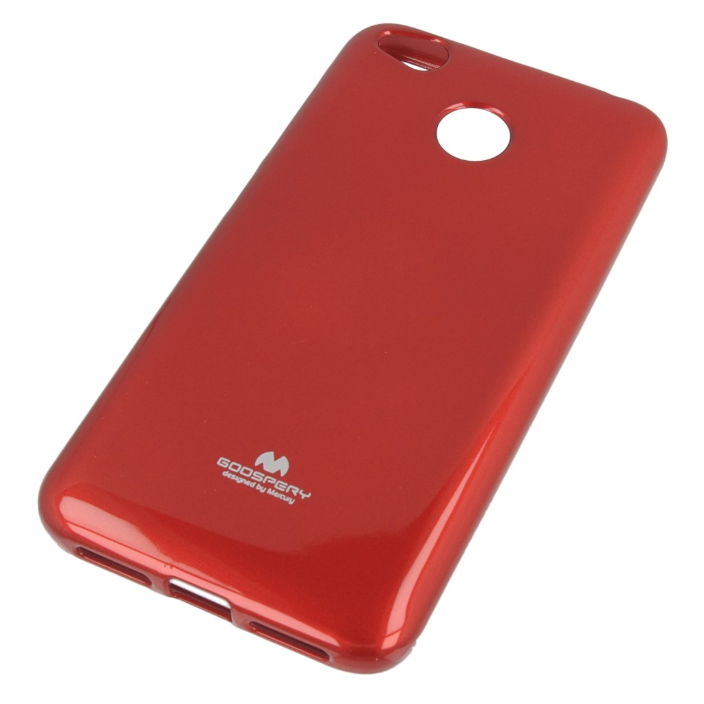 Pokrowiec etui silikonowe Mercury JELLY CASE czerwone Xiaomi Redmi 4X