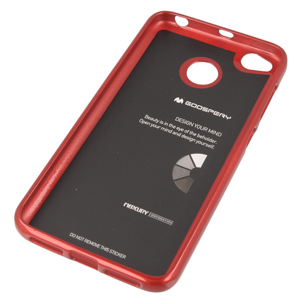 Pokrowiec etui silikonowe Mercury JELLY CASE czerwone Xiaomi Redmi 4X / 3