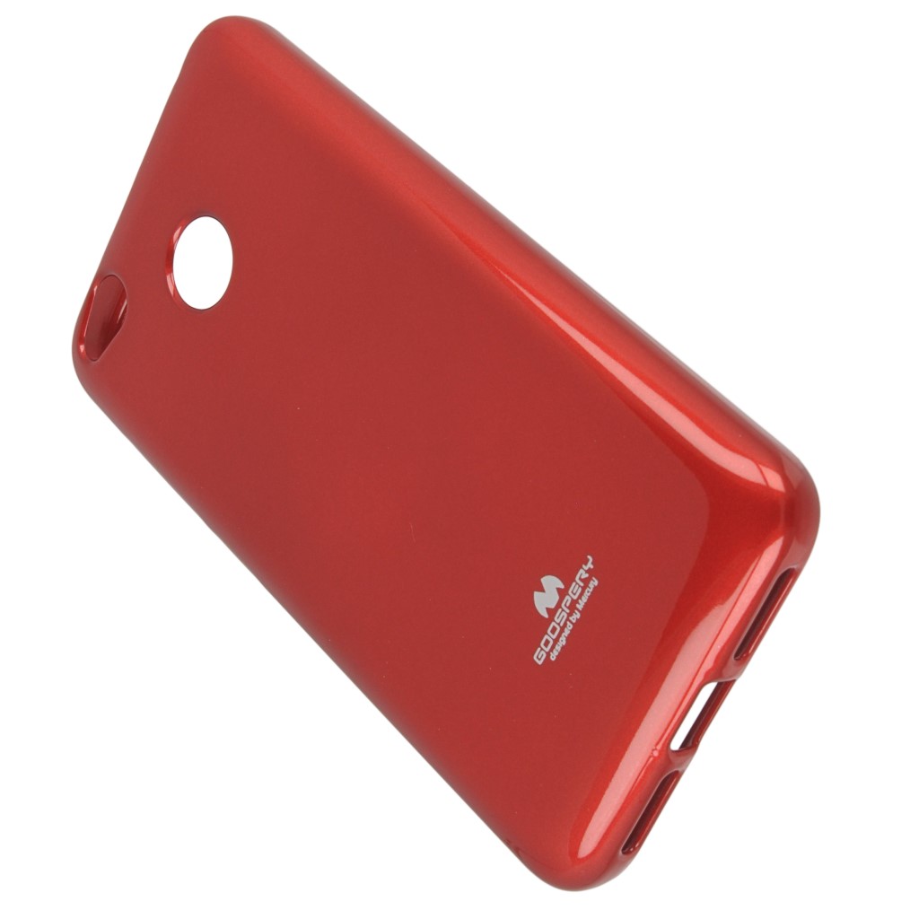 Pokrowiec etui silikonowe Mercury JELLY CASE czerwone Xiaomi Redmi 4X / 5