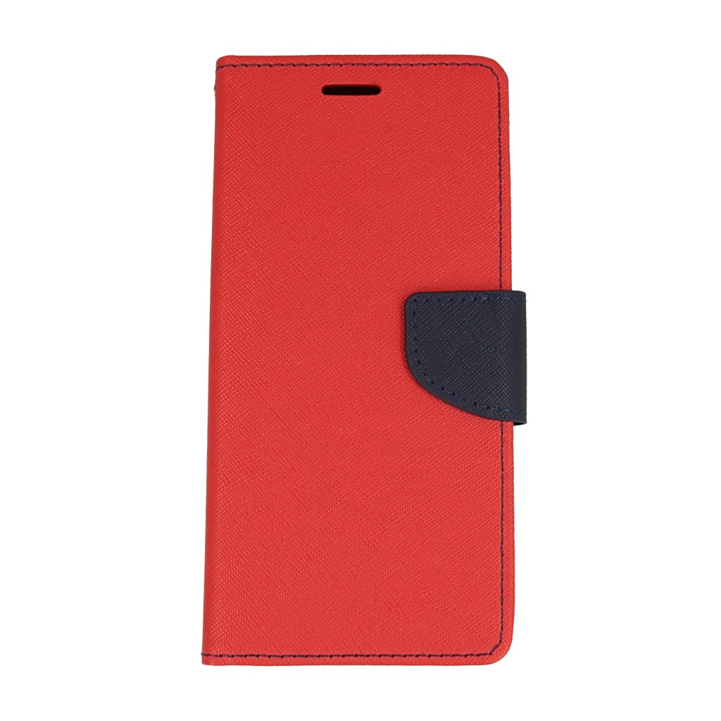 Pokrowiec etui z klapk na magnes Fancy Case czerwono-granatowe Xiaomi Redmi 5 Plus / 2