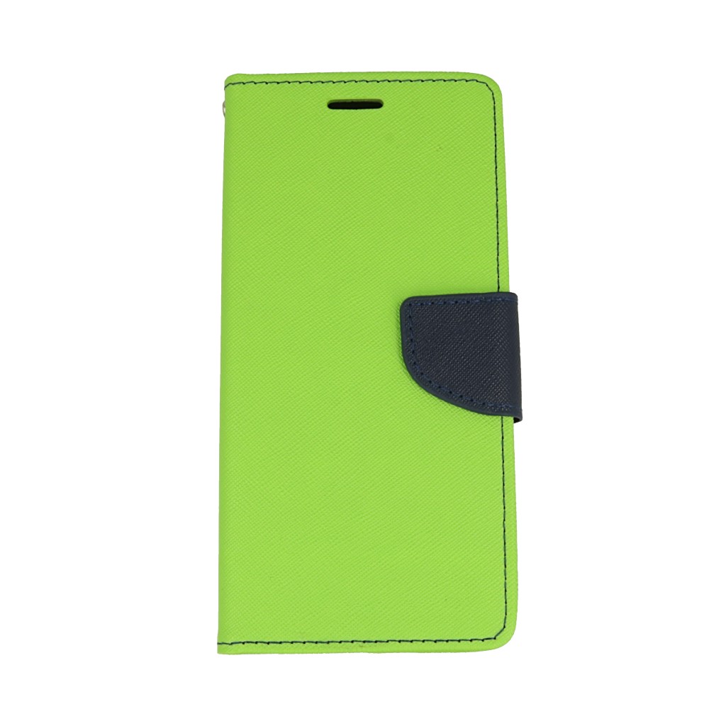 Pokrowiec etui z klapk na magnes Fancy Case limonkowo-granatowe Xiaomi Redmi 5 Plus / 2