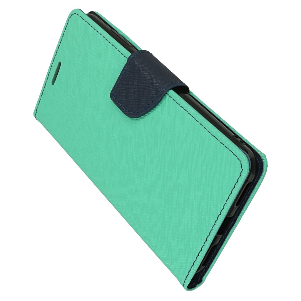 Pokrowiec etui z klapk na magnes Fancy Case mitowo-granatowe Xiaomi Redmi 5 Plus / 6