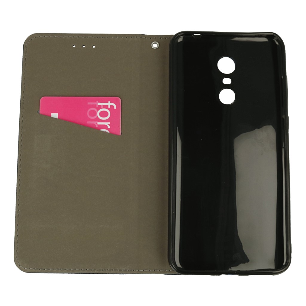 Pokrowiec etui z klapk Magnet Book granatowe Xiaomi Redmi 5 Plus / 3