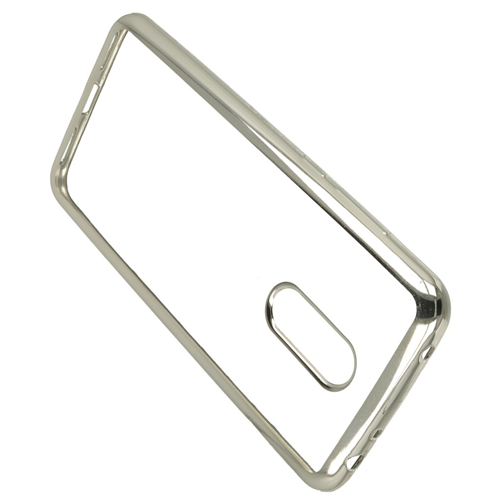 Pokrowiec etui elowe Ultracienkie z ramk srebrne Xiaomi Redmi 5 Plus / 3