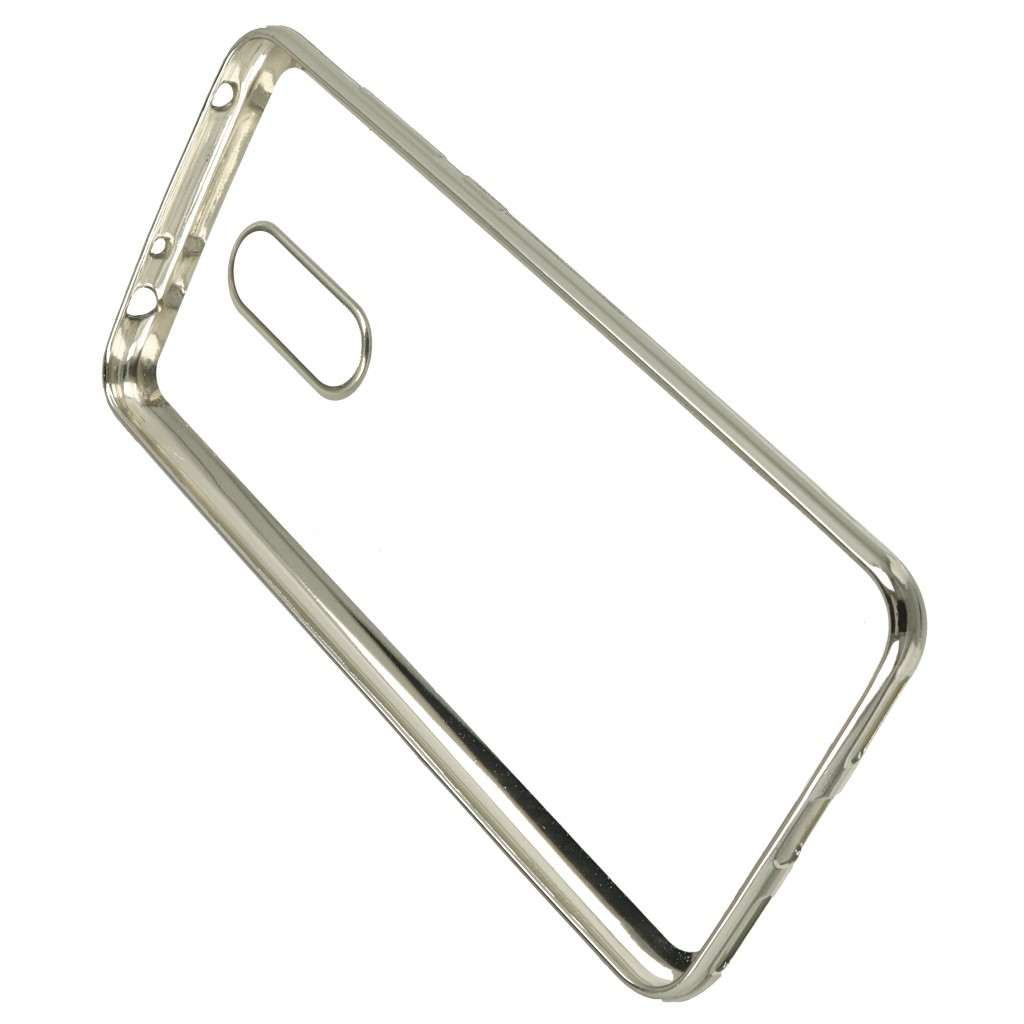Pokrowiec etui elowe Ultracienkie z ramk srebrne Xiaomi Redmi 5 Plus / 4