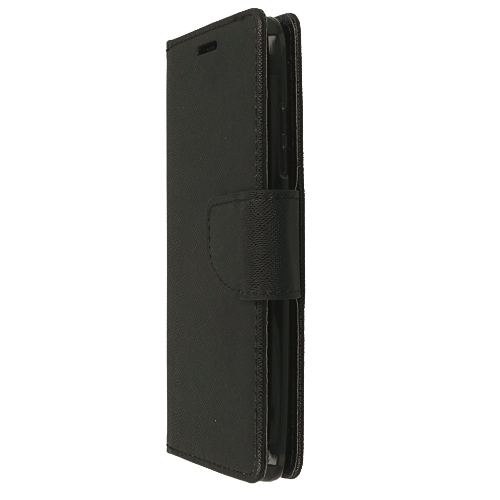 Pokrowiec etui z klapk na magnes Fancy Case czarne Xiaomi Redmi 6A / 5