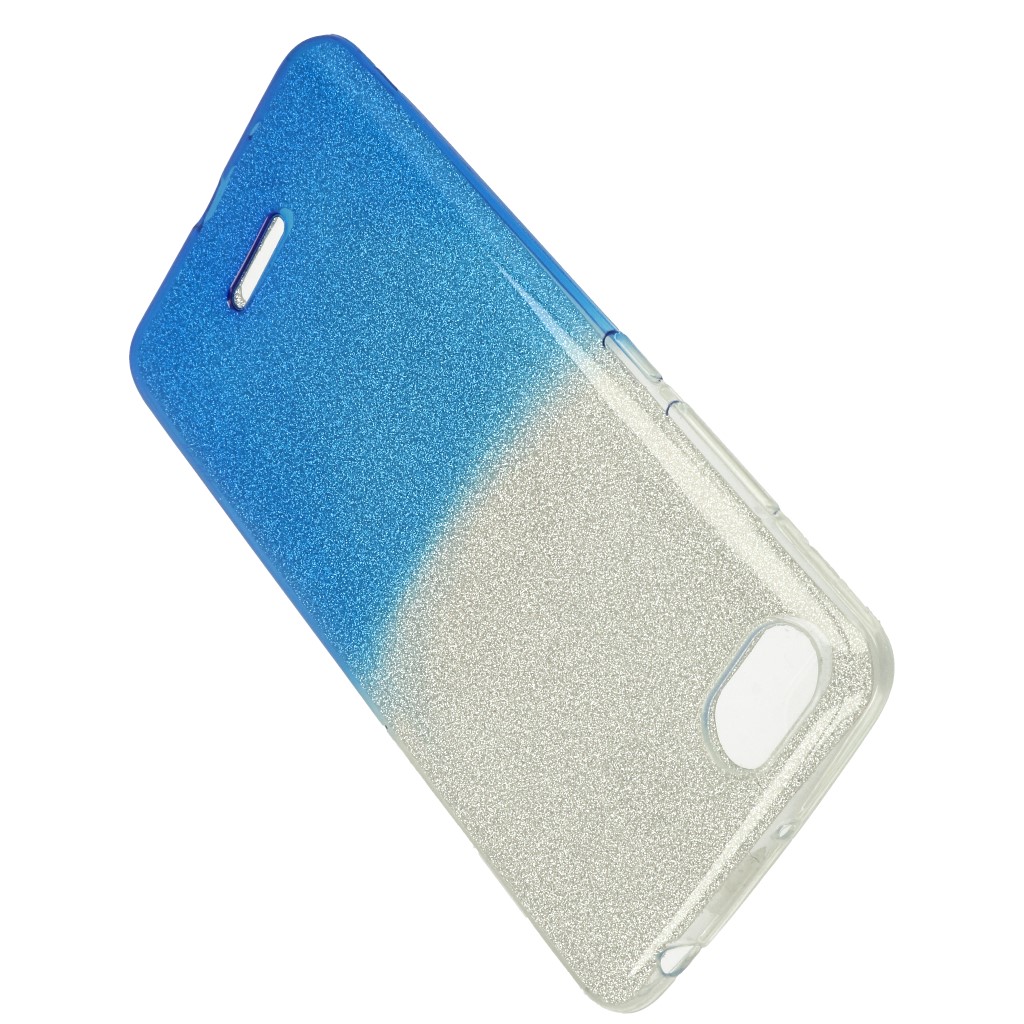 Pokrowiec etui z brokatem Bling Ombre niebieskie Xiaomi Redmi 6A / 3