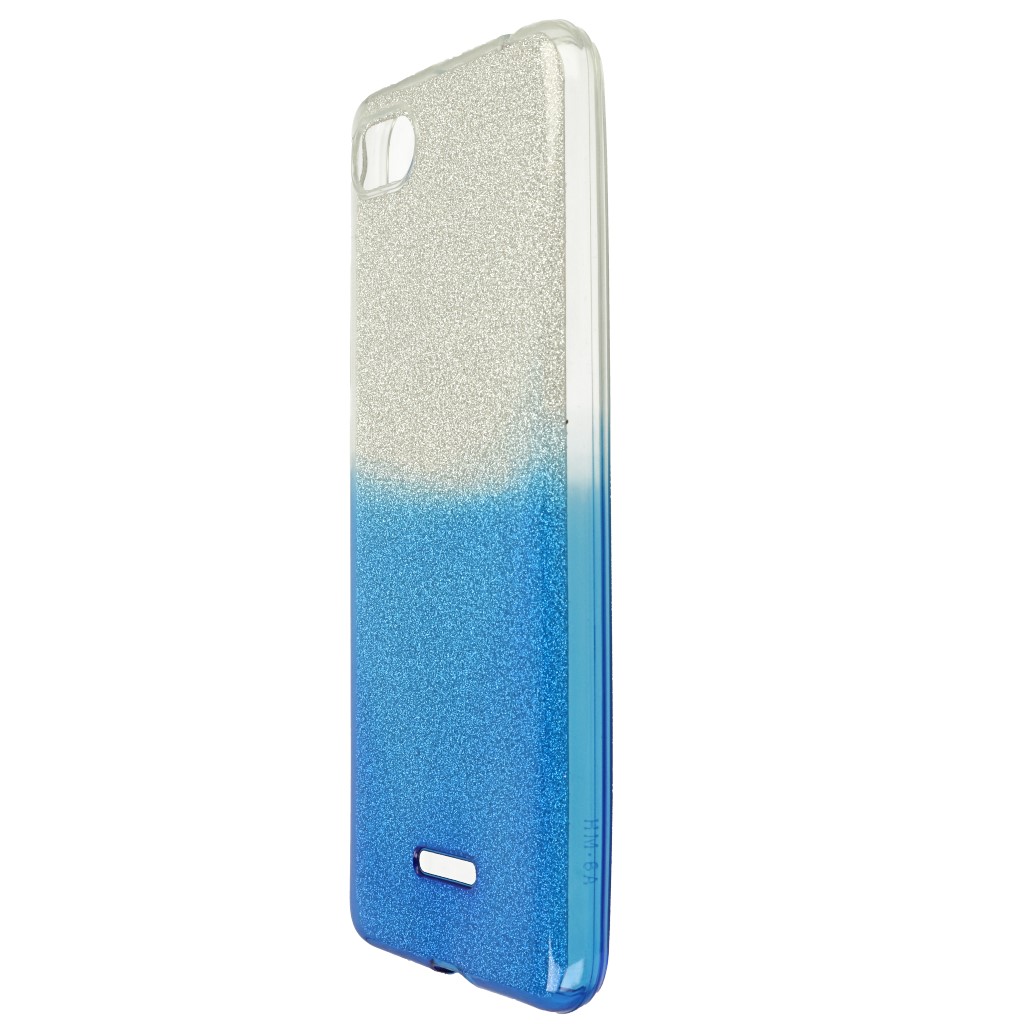 Pokrowiec etui z brokatem Bling Ombre niebieskie Xiaomi Redmi 6A / 4