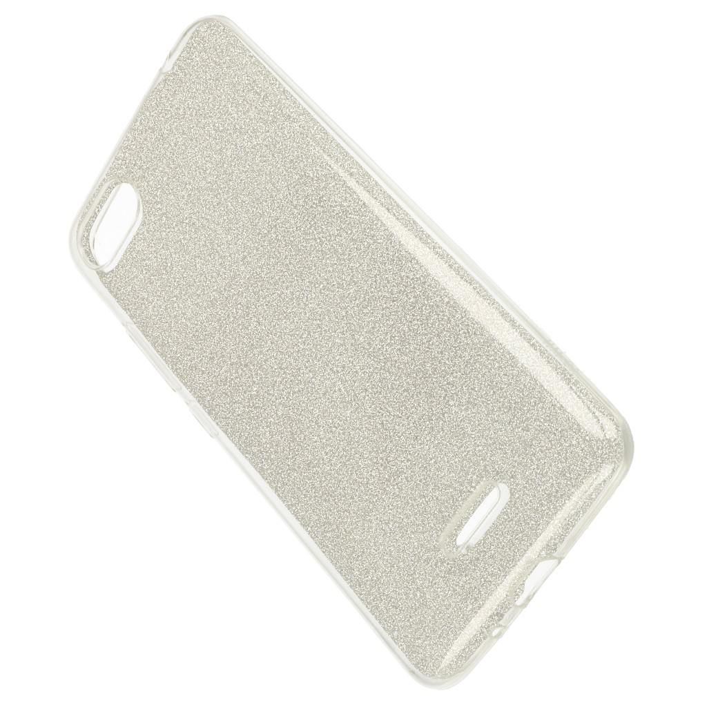 Pokrowiec etui z brokatem Bling Ombre srebrne Xiaomi Redmi 6A / 4