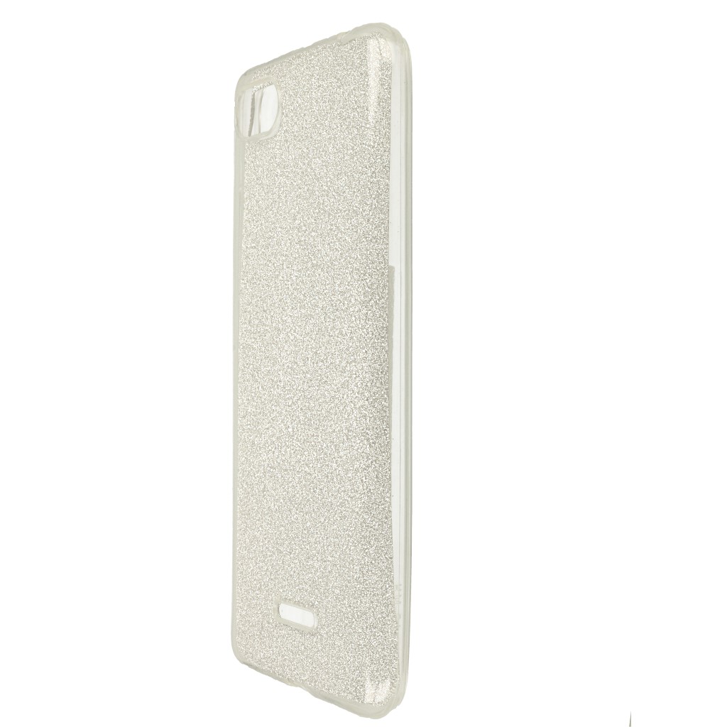 Pokrowiec etui z brokatem Bling Ombre srebrne Xiaomi Redmi 6A / 5
