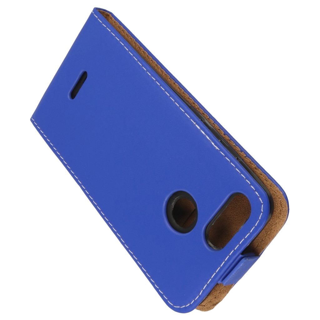 Pokrowiec z klapk na magnes Prestige Slim Flexi niebieski Xiaomi Redmi 6A / 4