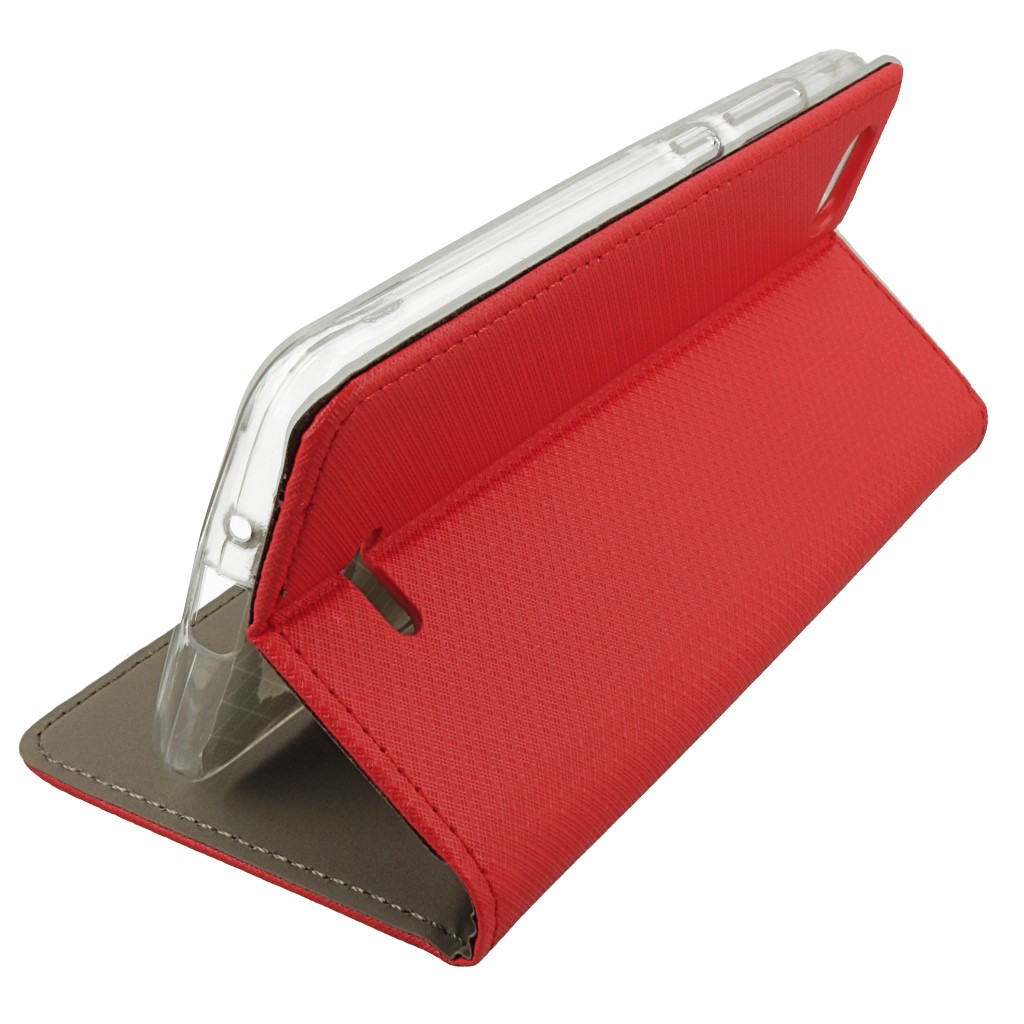Pokrowiec etui z klapk Magnet Book czerwone Xiaomi Redmi 6A / 4