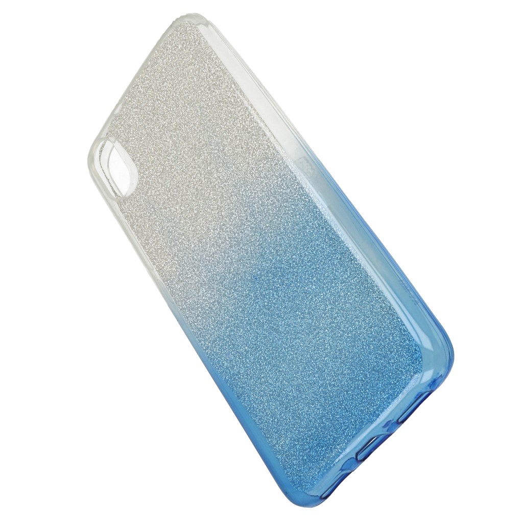 Pokrowiec etui z brokatem Bling Ombre niebieskie Xiaomi Redmi 7A / 4