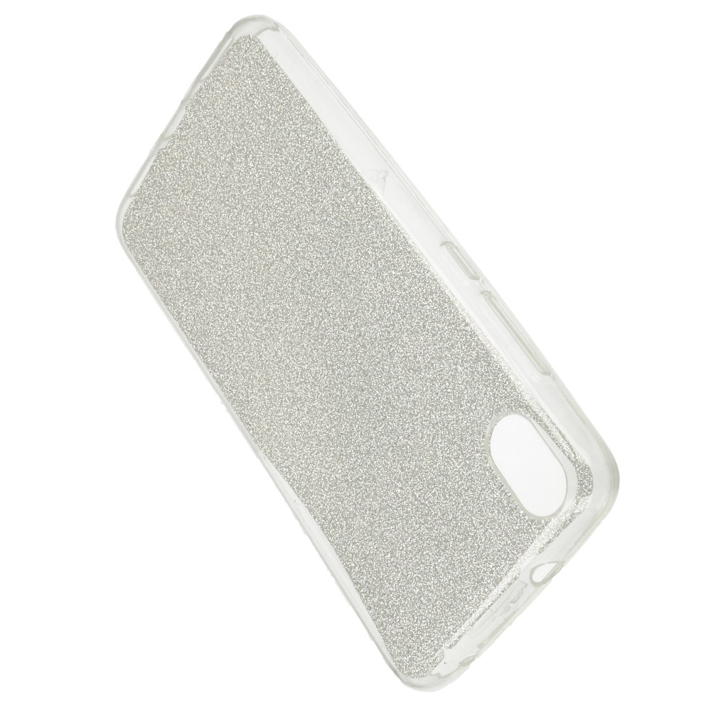 Pokrowiec etui z brokatem Bling Ombre srebrne Xiaomi Redmi 7A / 3