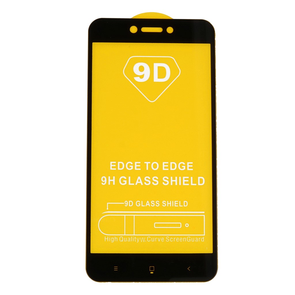 Szko hartowane 5D na cay ekran czarne Xiaomi Redmi Go / 2