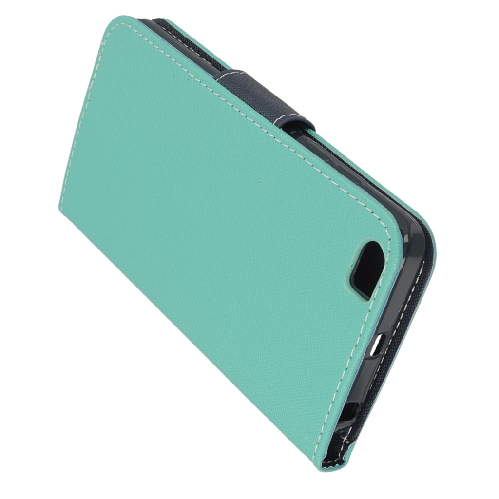 Pokrowiec etui z klapk na magnes Fancy Case mitowo-granatowe Xiaomi Mi 5 / 4