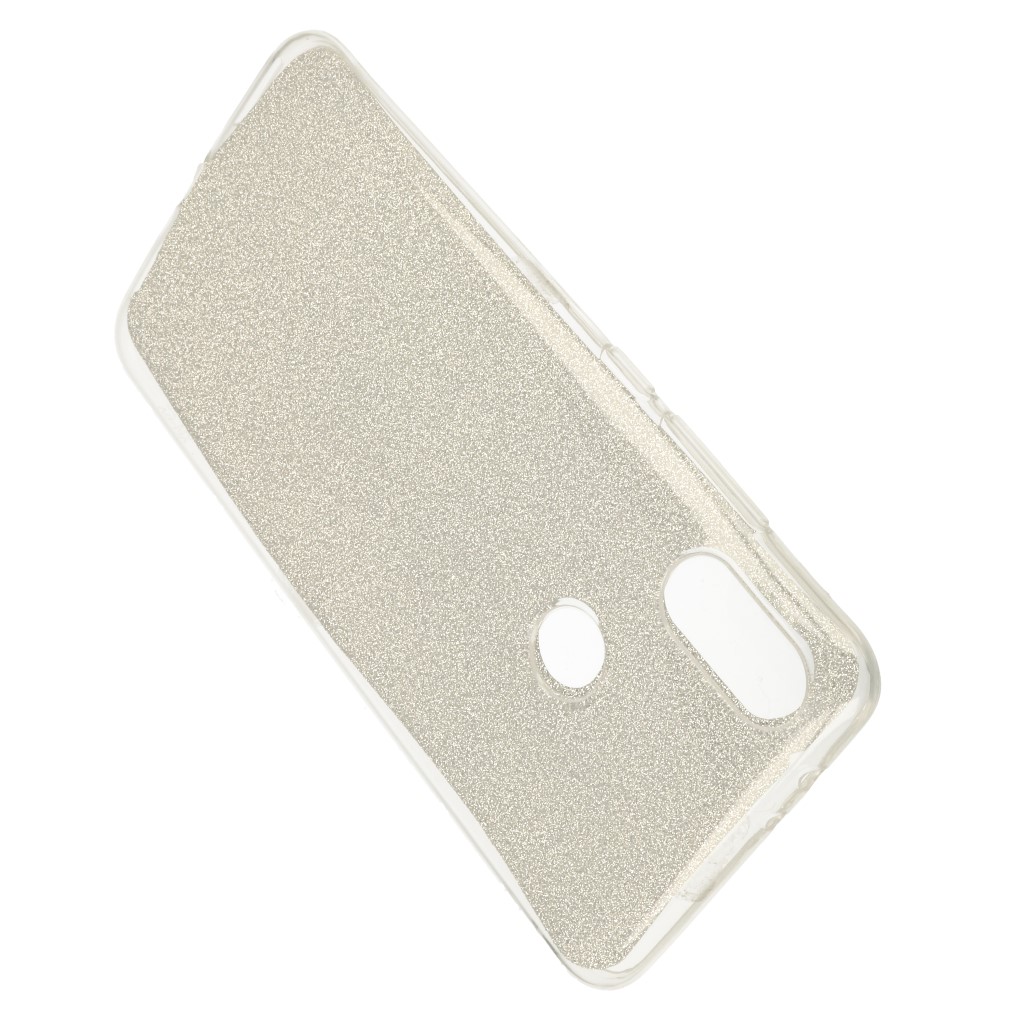 Pokrowiec etui z brokatem Bling Ombre srebrne Xiaomi Mi A2 / 3