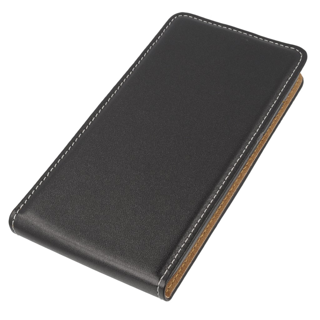 Pokrowiec z klapk na magnes Prestige Slim Flexi czarny Xiaomi Redmi Note 3 / 3