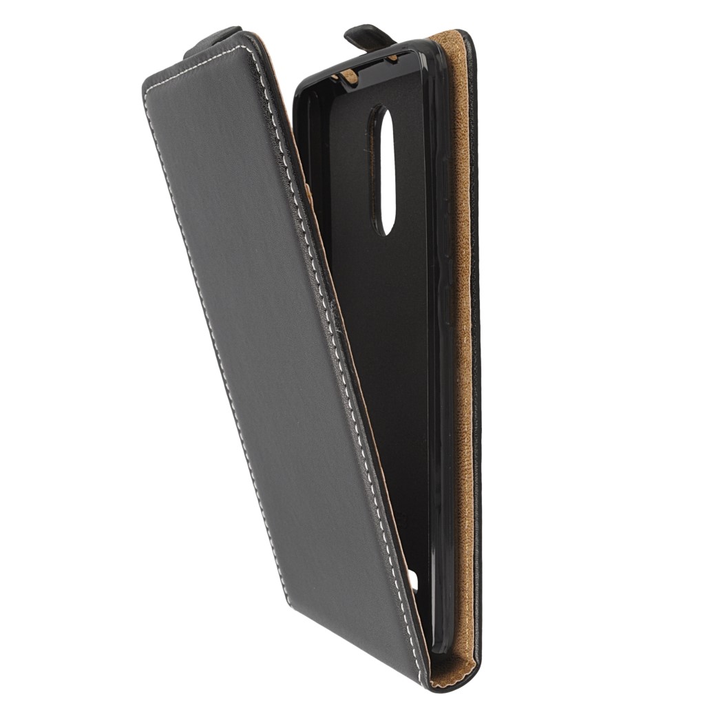 Pokrowiec z klapk na magnes Prestige Slim Flexi czarny Xiaomi Redmi Note 3 / 8