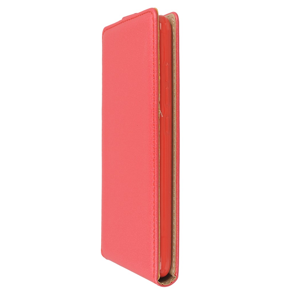 Pokrowiec z klapk na magnes Prestige Slim Flexi czerwony Xiaomi Redmi Note 3 / 6