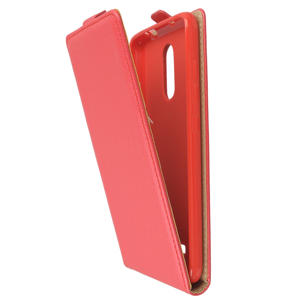 Pokrowiec z klapk na magnes Prestige Slim Flexi czerwony Xiaomi Redmi Note 3 / 7
