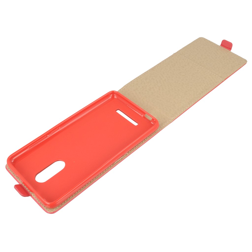 Pokrowiec z klapk na magnes Prestige Slim Flexi czerwony Xiaomi Redmi Note 3 / 8