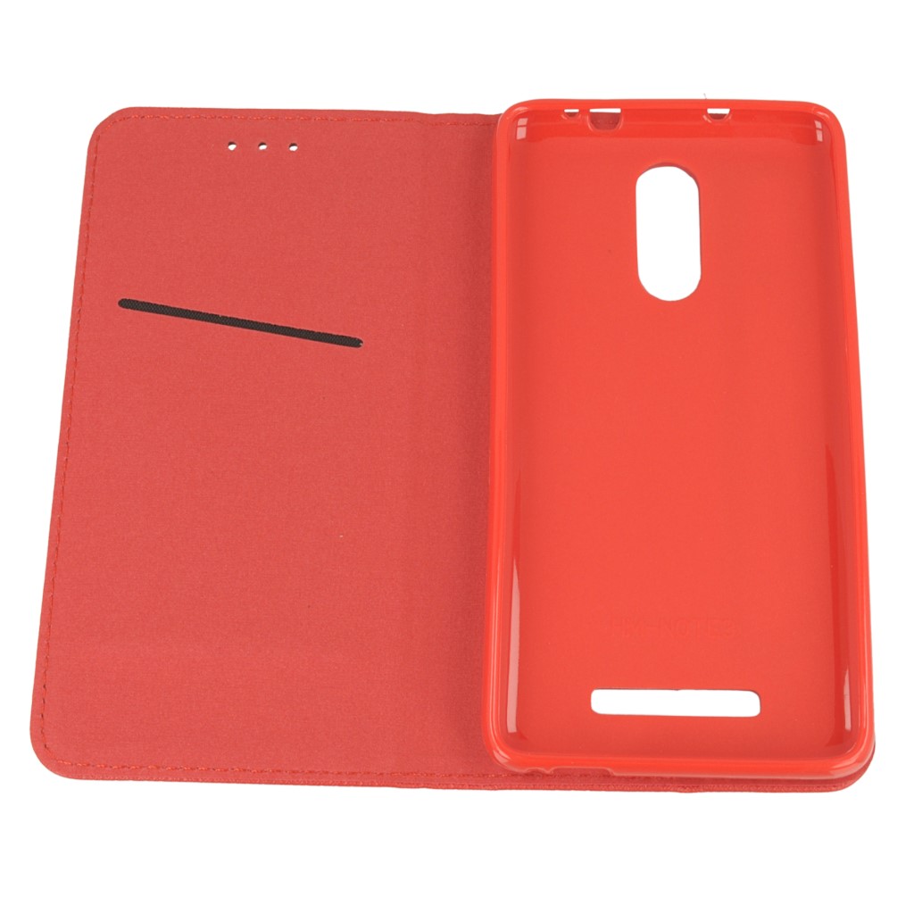 Pokrowiec etui z klapk Magnet Book czerwone Xiaomi Redmi Note 3 / 10