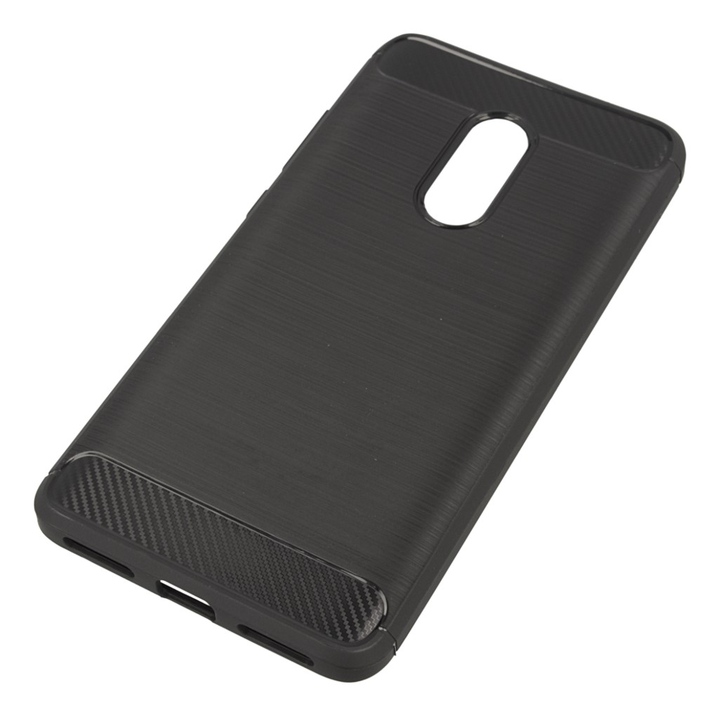Pokrowiec etui pancerne Karbon Case czarne Xiaomi Redmi Note 4X