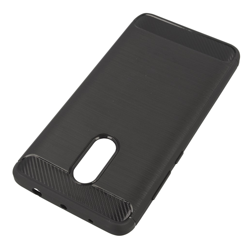 Pokrowiec etui pancerne Karbon Case czarne Xiaomi Redmi Note 4X / 2