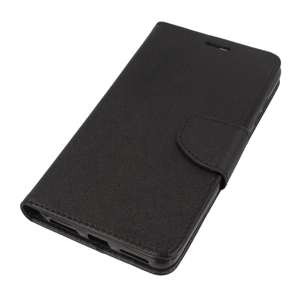 Pokrowiec etui z klapk na magnes Fancy Case czarne Xiaomi Redmi Note 4X / 2