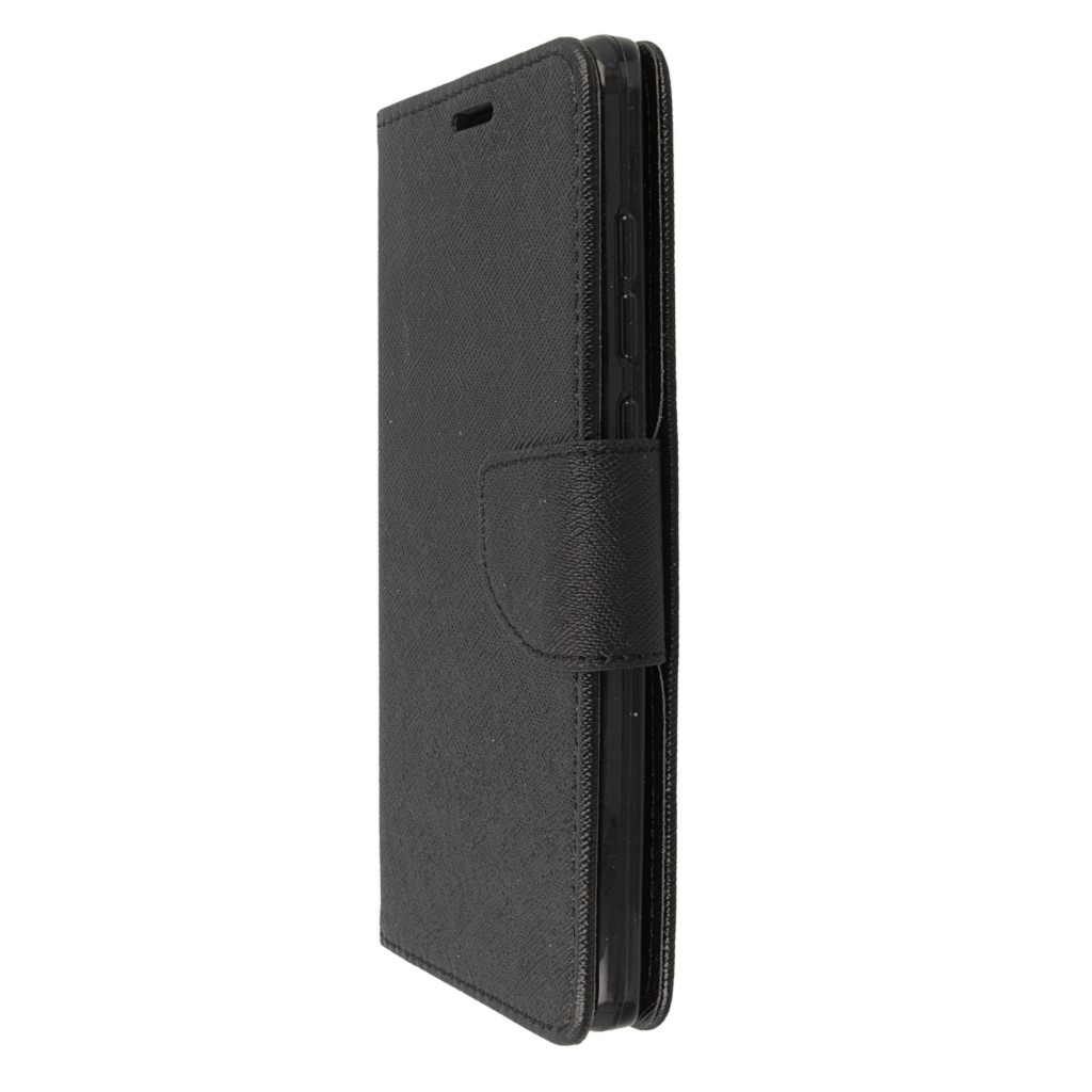 Pokrowiec etui z klapk na magnes Fancy Case czarne Xiaomi Redmi Note 4X / 5
