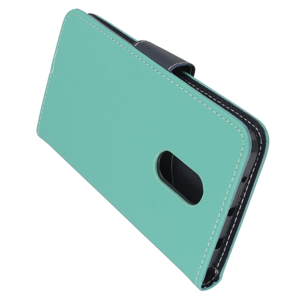 Pokrowiec etui z klapk na magnes Fancy Case mitowo-granatowe Xiaomi Redmi Note 4X / 4