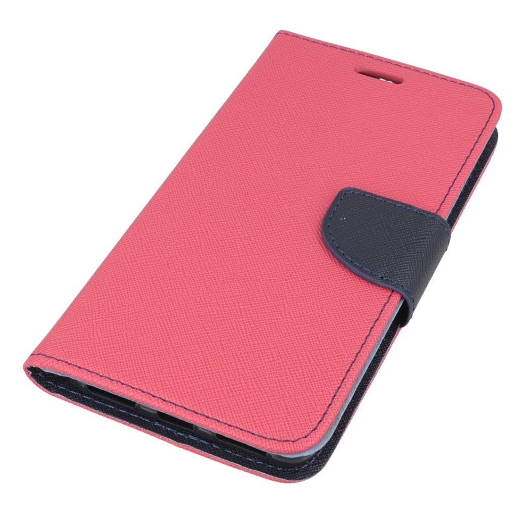 Pokrowiec etui z klapk na magnes Fancy Case rowo-granatowe Xiaomi Redmi Note 4X / 2
