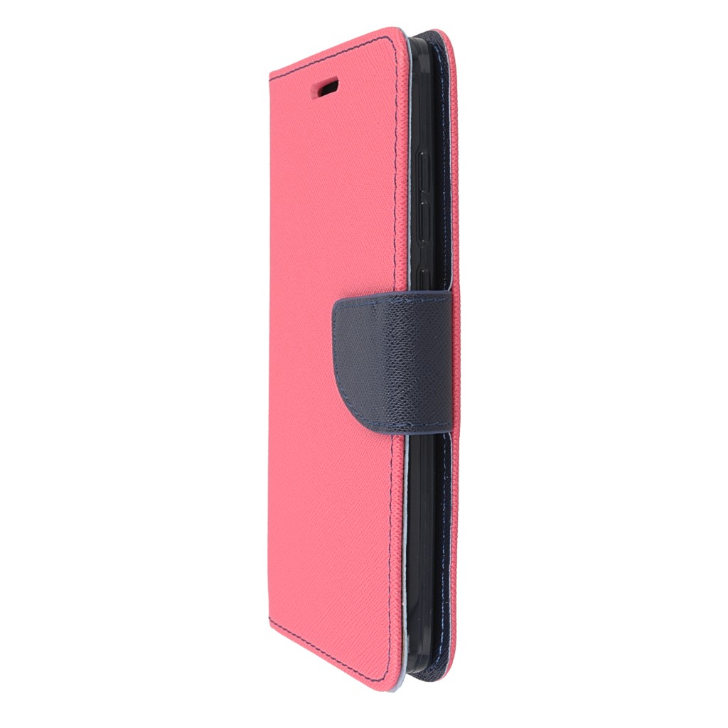 Pokrowiec etui z klapk na magnes Fancy Case rowo-granatowe Xiaomi Redmi Note 4X / 5