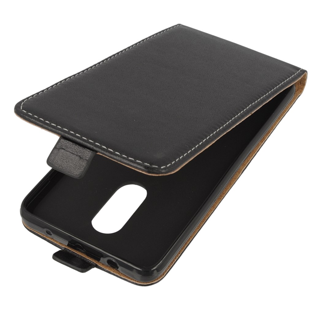 Pokrowiec z klapk na magnes Prestige Slim Flexi czarny Xiaomi Redmi Note 4X