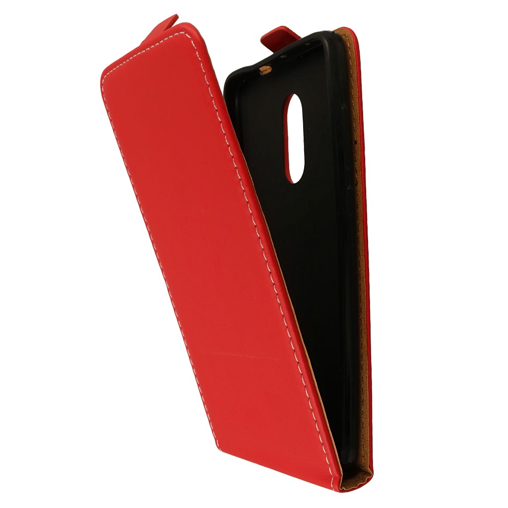 Pokrowiec z klapk na magnes Prestige Slim Flexi czerwony Xiaomi Redmi Note 4X / 4