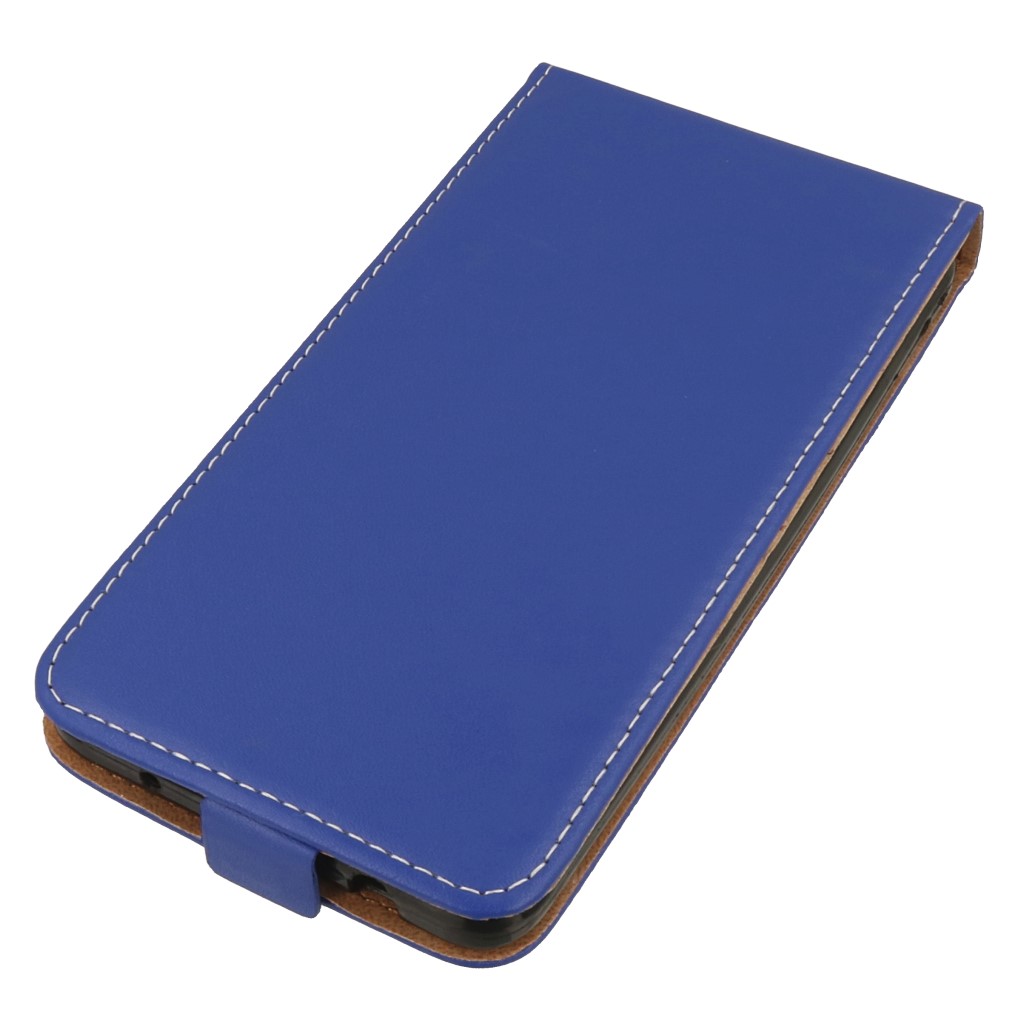 Pokrowiec z klapk� na magnes Prestige Slim Flexi niebieski Xiaomi Redmi Note 4X / 2