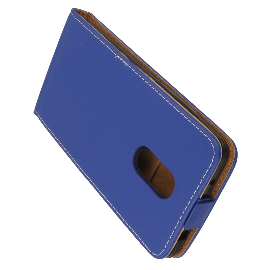 Pokrowiec z klapk� na magnes Prestige Slim Flexi niebieski Xiaomi Redmi Note 4X / 3