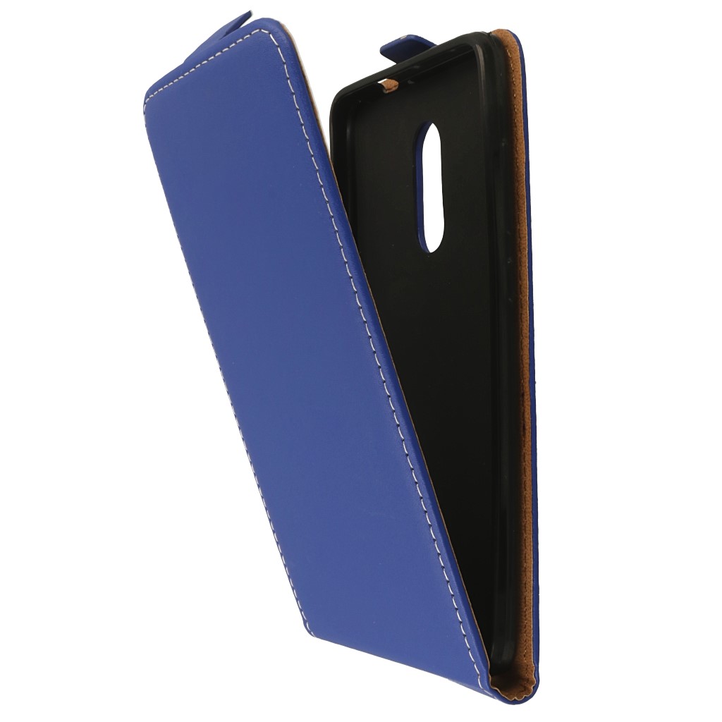 Pokrowiec z klapk� na magnes Prestige Slim Flexi niebieski Xiaomi Redmi Note 4X / 5